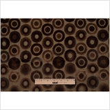 Brown Geometric Velvet