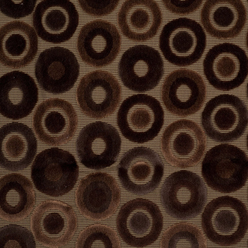 Brown Geometric Velvet
