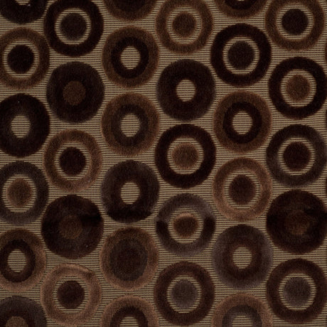 Brown Geometric Velvet