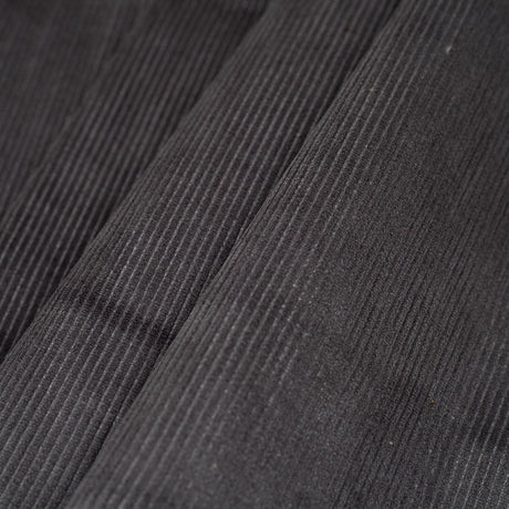Charcoal Ribbed Velvet