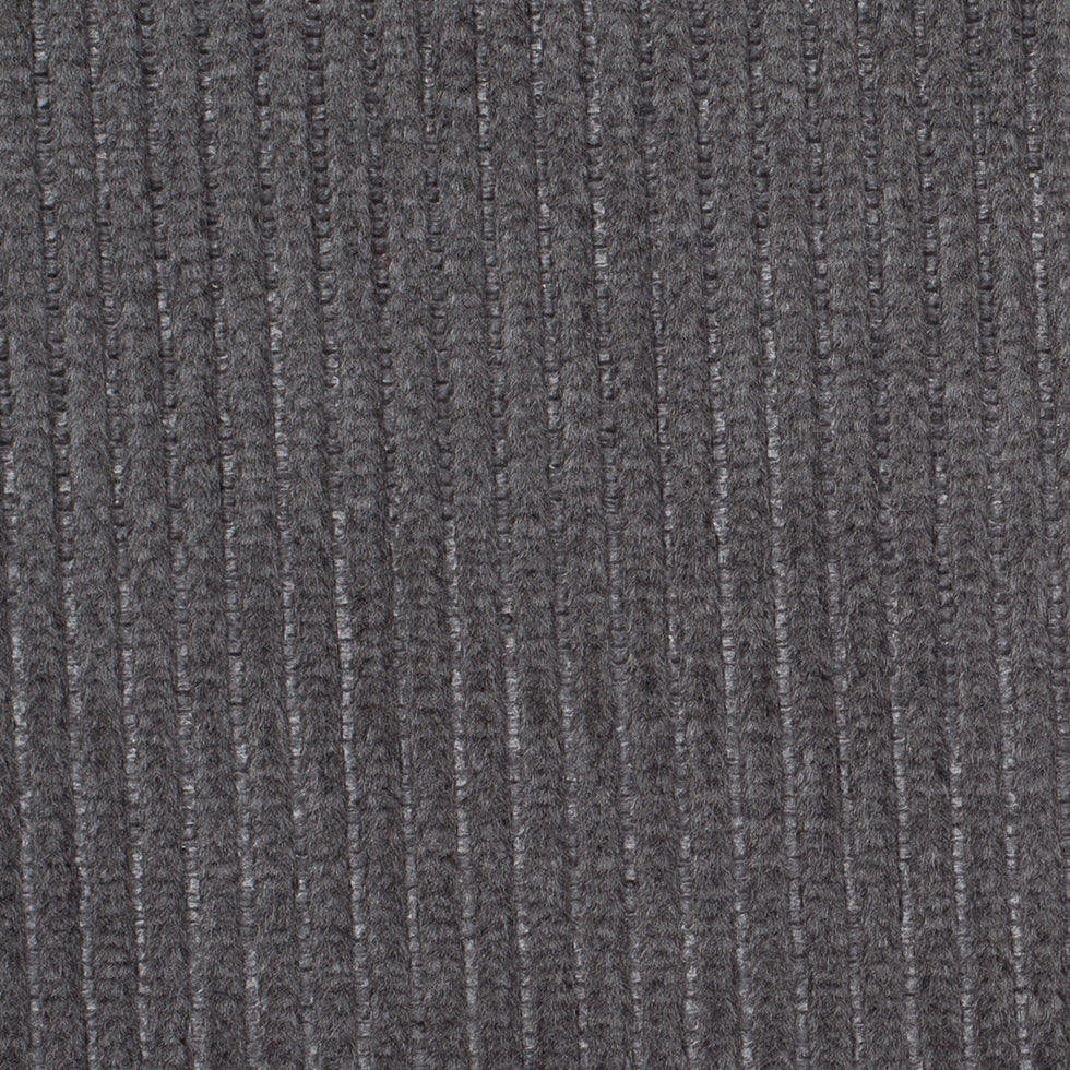 Charcoal Ribbed Velvet