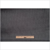 Charcoal Ribbed Velvet