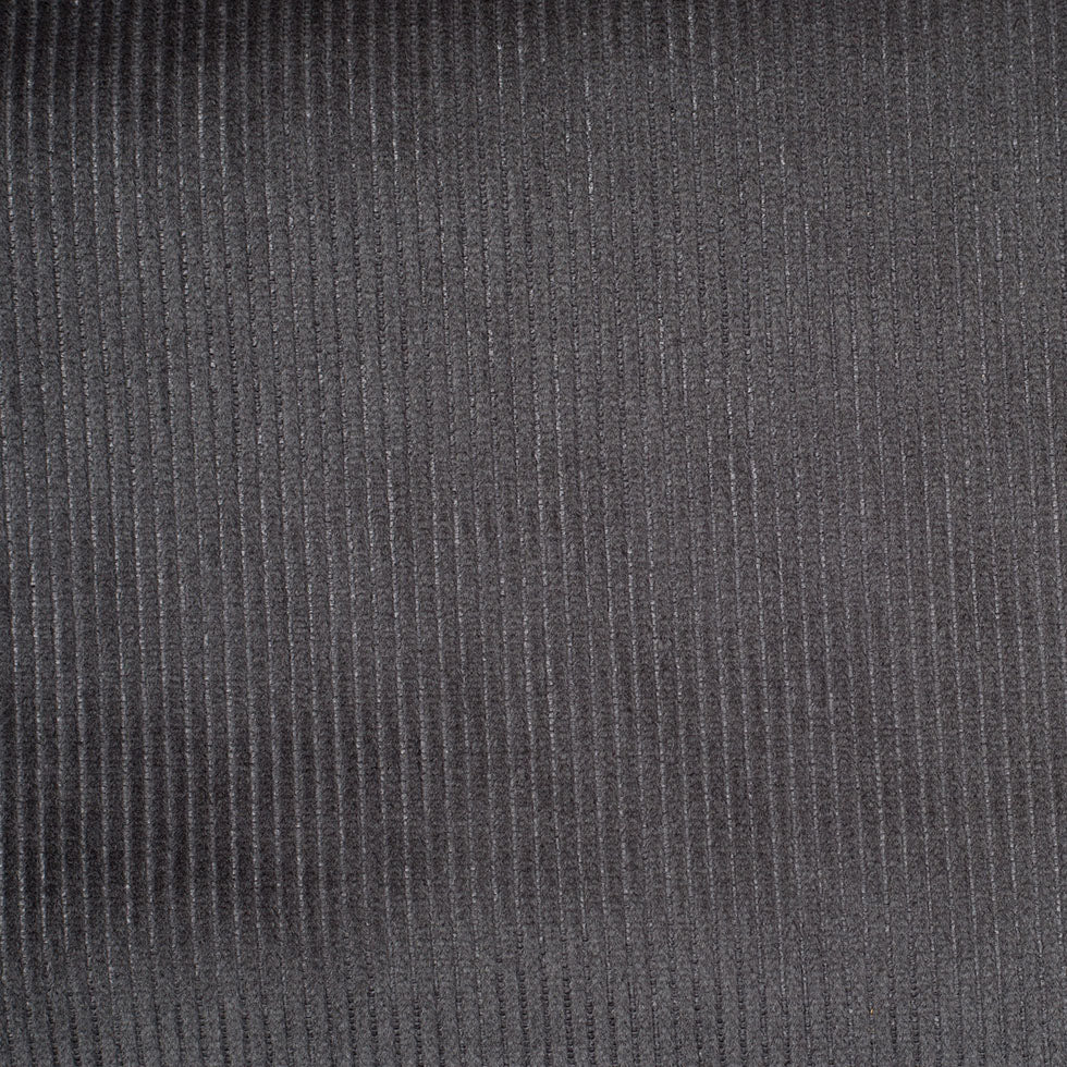Charcoal Ribbed Velvet