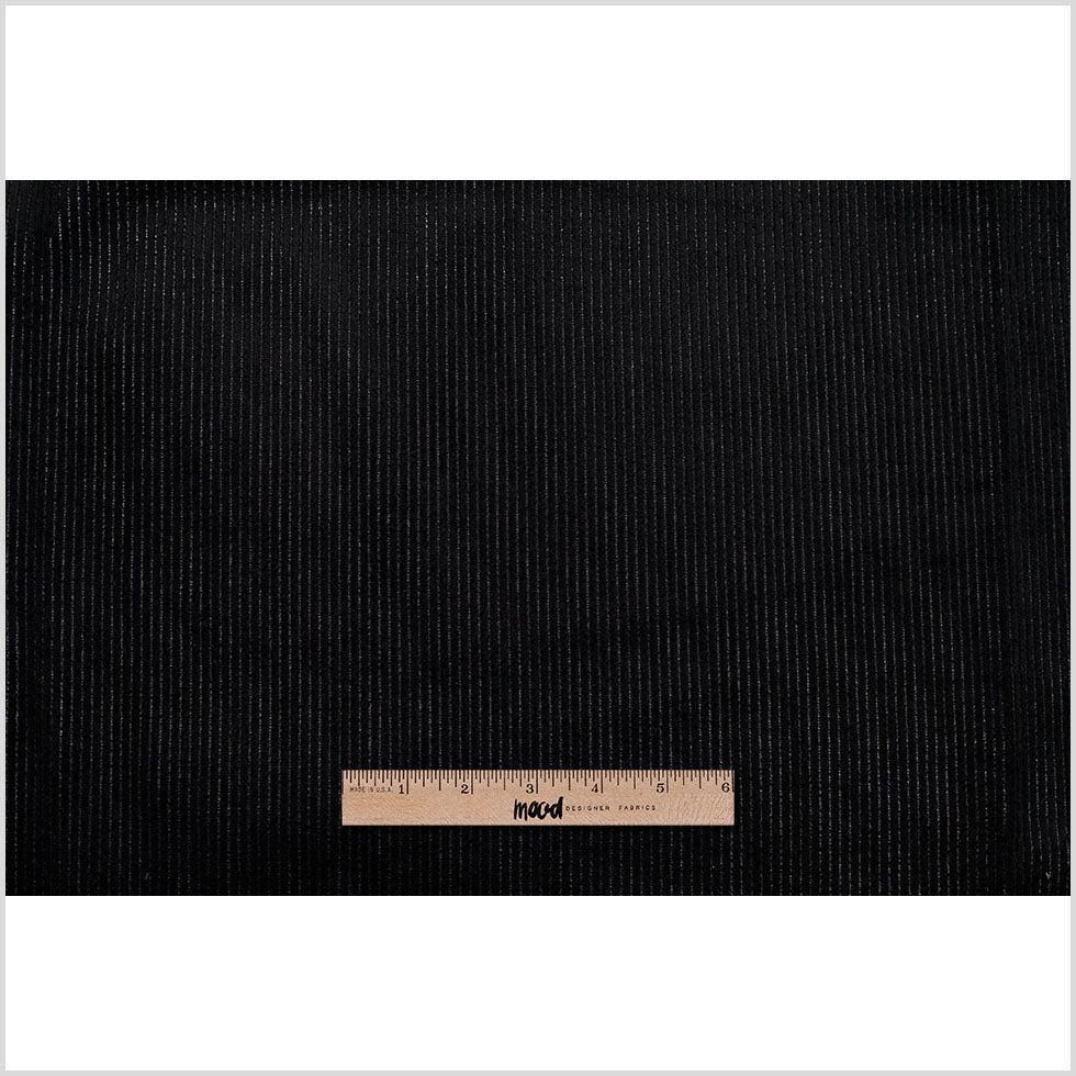 Black Ribbed Velvet