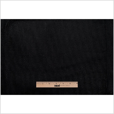 Black Ribbed Velvet