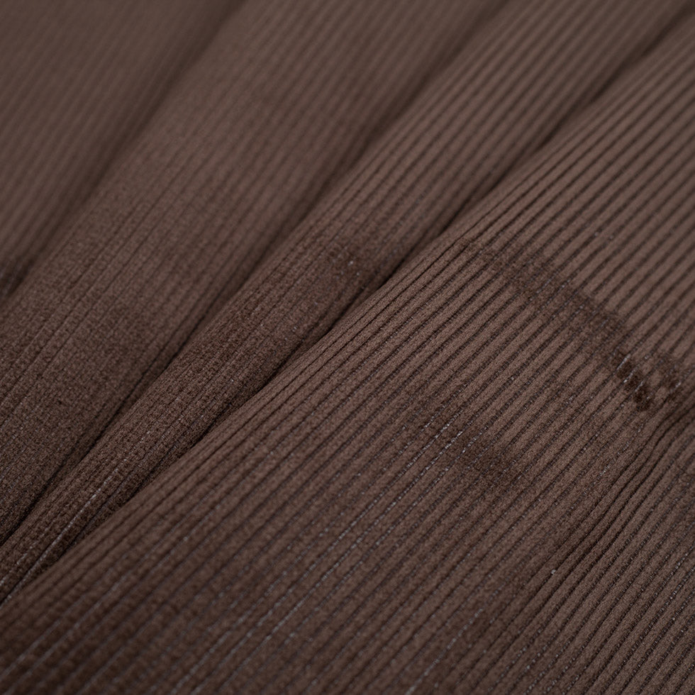Brown Ribbed Velvet