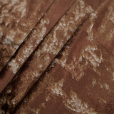 Metallic Brown/Gold Abstract Velvet