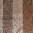 Brown/Beige Stiped Damask Cut-Out Velvet