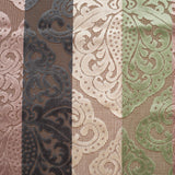 Green/Pink Stiped Damask Cut-Out Velvet