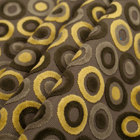 Green Geometric Velvet