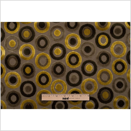 Green Geometric Velvet