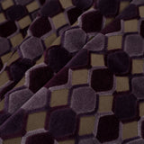 Purple Geometric Velvet