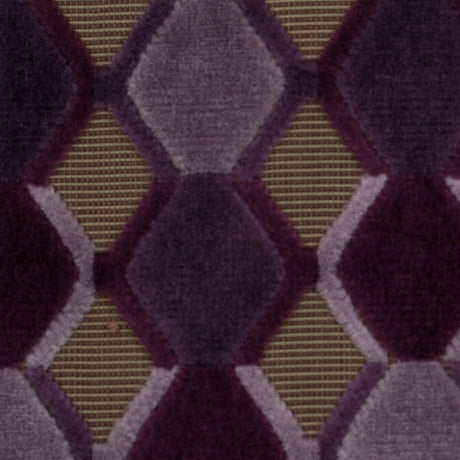 Purple Geometric Velvet