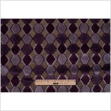 Purple Geometric Velvet
