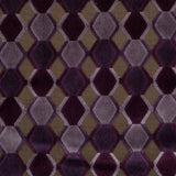 Purple Geometric Velvet
