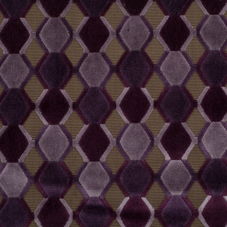 Purple Geometric Velvet