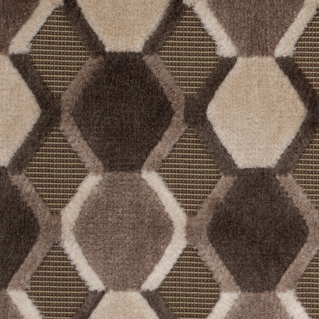 Gray/White Geometric Velvet