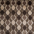 Gray/White Geometric Velvet