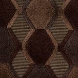 Brown Geometric Velvet
