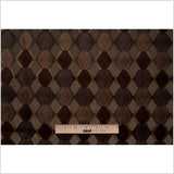 Brown Geometric Velvet