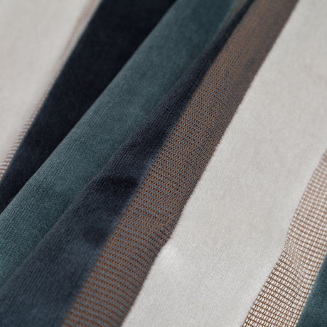 Blue/Gray Striped Velvet