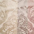 Gray/Pink Stiped Damask Cut-Out Velvet