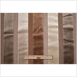 Brown/Gray Striped Velvet