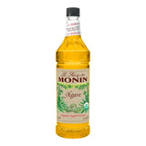 Monin Organic Agave Nectar Sweetener Syrup 1 Liter - 4/Case