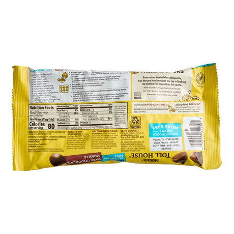 Nestle Toll House Organic Allergen-Free Dark Chocolate 1M Morsels 9 oz. - 15/Case