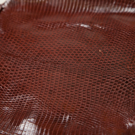 Medium Oxblood Red Lizard Leather