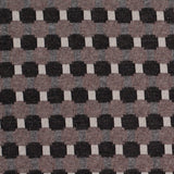 Famous Designer Walnut/Black Geometric Italian Cotton-Polyester Knit