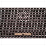 Famous Designer Walnut/Black Geometric Italian Cotton-Polyester Knit