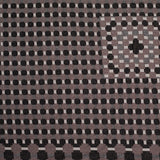 Famous Designer Walnut/Black Geometric Italian Cotton-Polyester Knit
