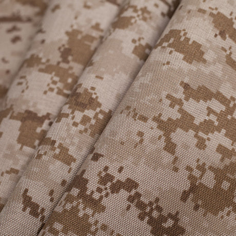 Tan/Brown Digital Camouflage Printed Polyester Canvas