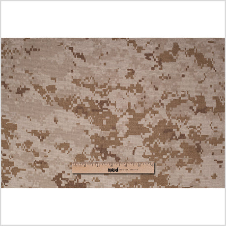 Tan/Brown Digital Camouflage Printed Polyester Canvas