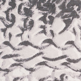 Black/Silver Animalistic Polyester Chiffon Panel