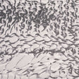 Black/Silver Animalistic Polyester Chiffon Panel