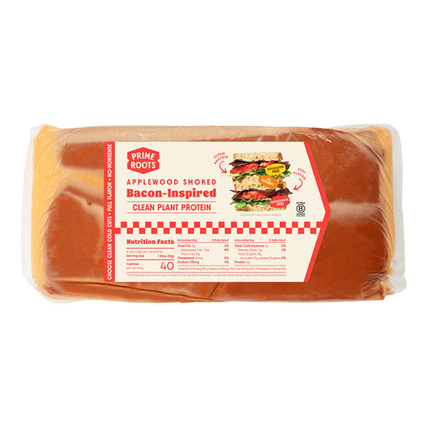 Prime Roots Vegan Applewood Koji Bacon Slab 7.98 lb. - 2/Case