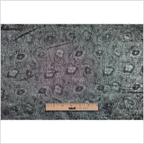 Black/White/Silver Metallic Polyester-Nylon Brocade