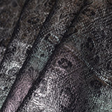 Black/White/Silver Metallic Polyester-Nylon Brocade
