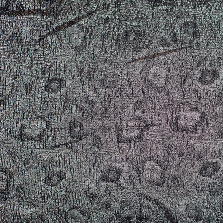 Black/White/Silver Metallic Polyester-Nylon Brocade