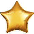 Star Metallic Gold Foil Balloon