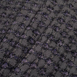 Famous NYC Designer Metallic Gray/Pink Cotton-Blended Woven
