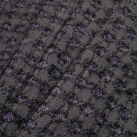 Famous NYC Designer Metallic Gray/Pink Cotton-Blended Woven