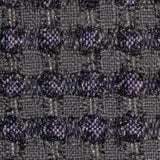 Famous NYC Designer Metallic Gray/Pink Cotton-Blended Woven
