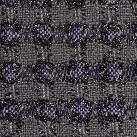 Famous NYC Designer Metallic Gray/Pink Cotton-Blended Woven