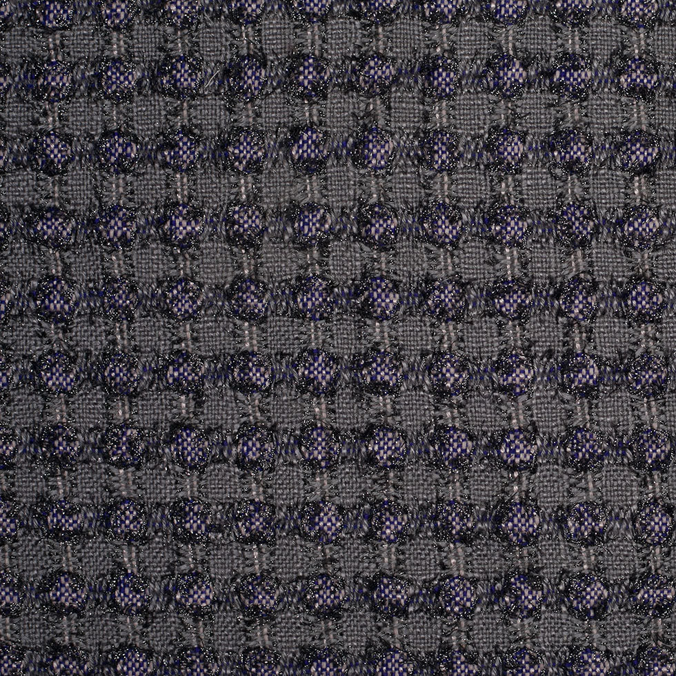 Famous NYC Designer Metallic Gray/Pink Cotton-Blended Woven