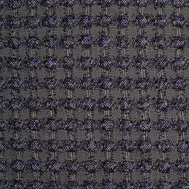 Famous NYC Designer Metallic Gray/Pink Cotton-Blended Woven