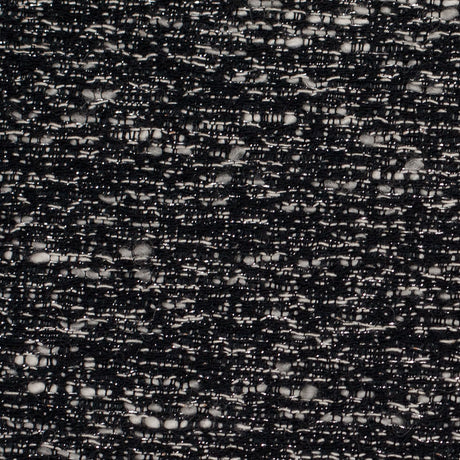 Italian Black/White Metallic Wool Woven