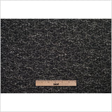 Italian Black/White Metallic Wool Woven